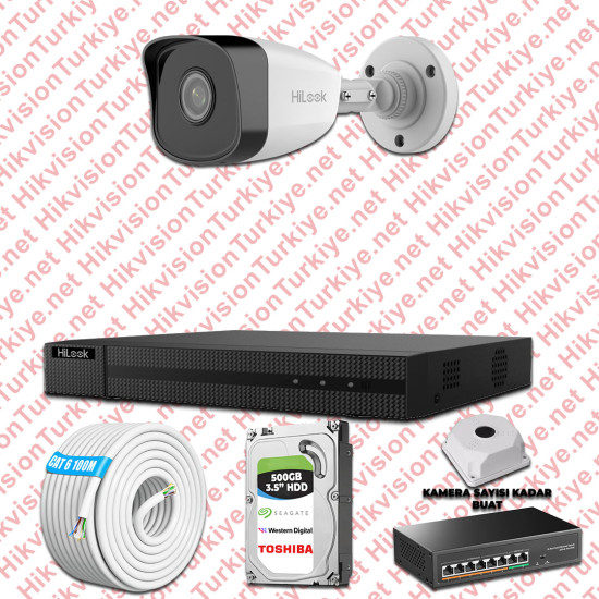 Hilook İp Kamera Seti 1080p Fullhd 01 Güvenlik Kamerası
